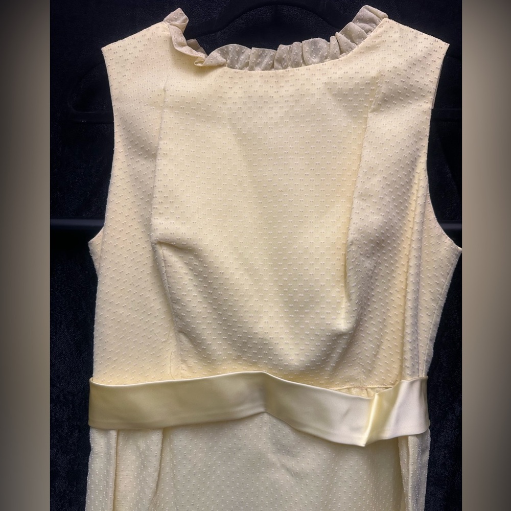 Vintage Yellow Sleeveless Maxi Dress - Picture 3 of 5